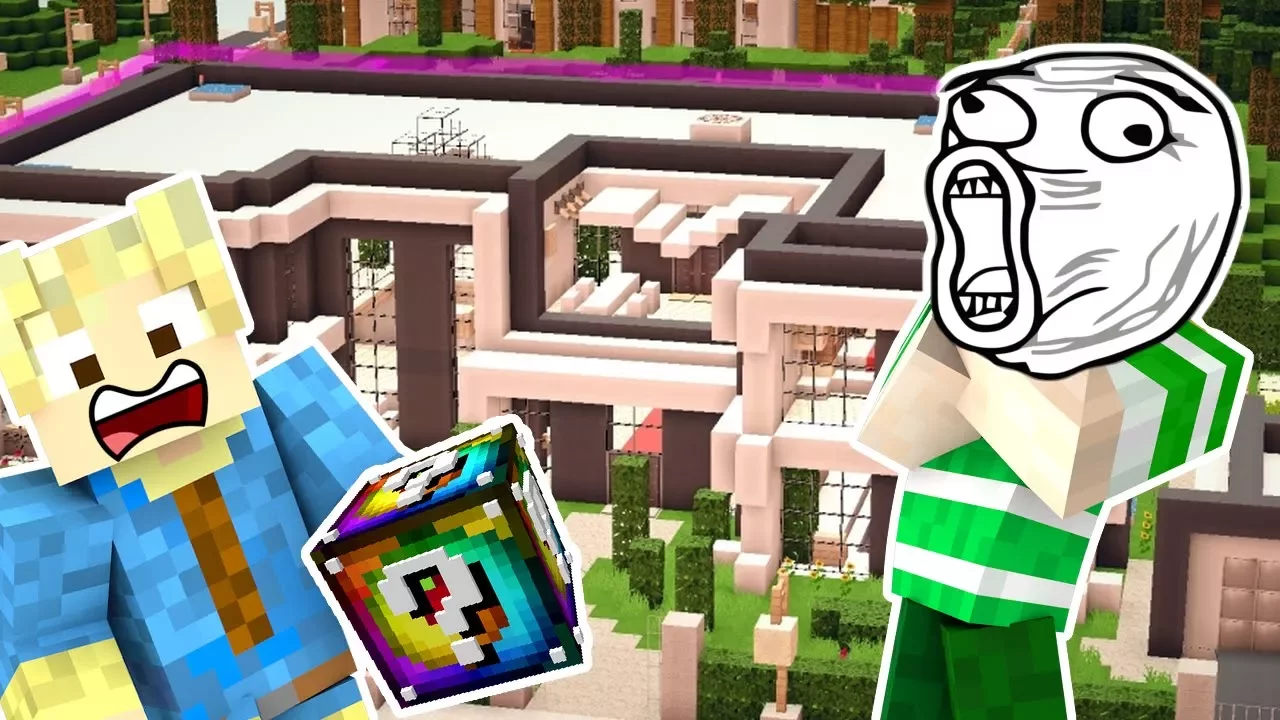 Dansk Minecraft - Lucky Blocks #48: MEGA LUKSUS HUS!!