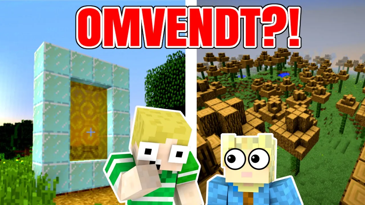 Dansk Minecraft - ALT ER OMVENDT!!