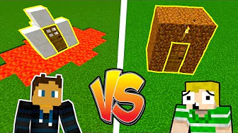 😲Hvem kan bygge den flotteste Hemmelige Base i Minecraft?!😲