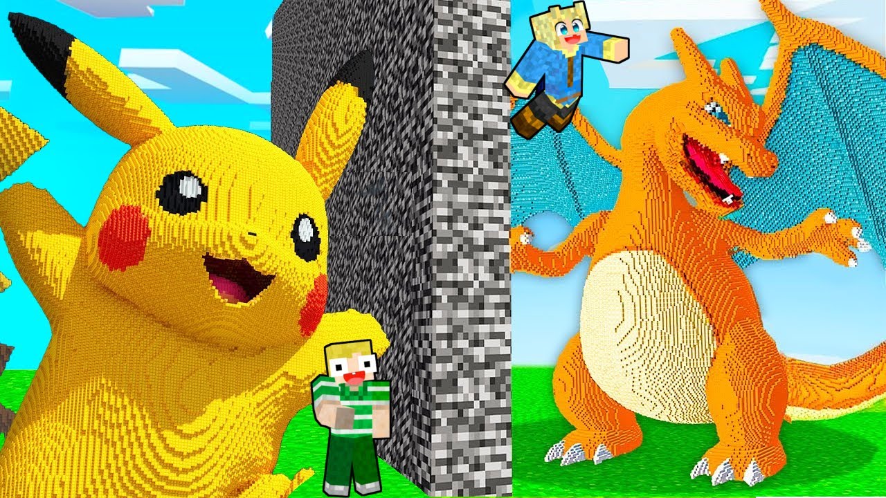 Hvem Bygger Sejeste POKEMON I Minecraft?!