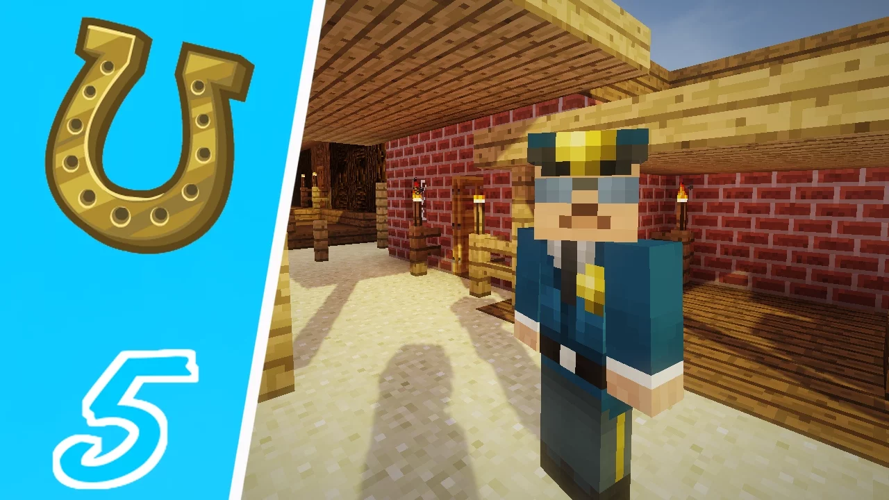 Dansk Minecraft - Det Vilde Vesten #5: HAN BLEV ANHOLDT!