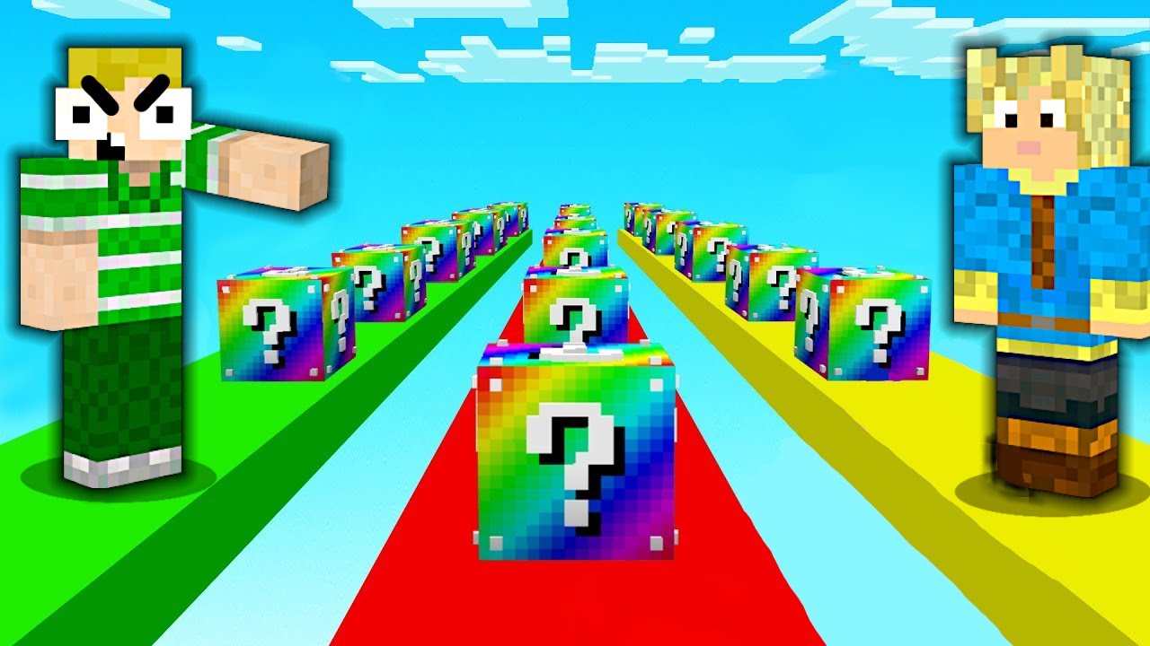 EMIL VS. MIKKEL! (VILDESTE LUCKYBLOCK RACE)