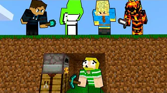 Bliver Huntet Af 5 Youtubere!! - Dansk Minecraft