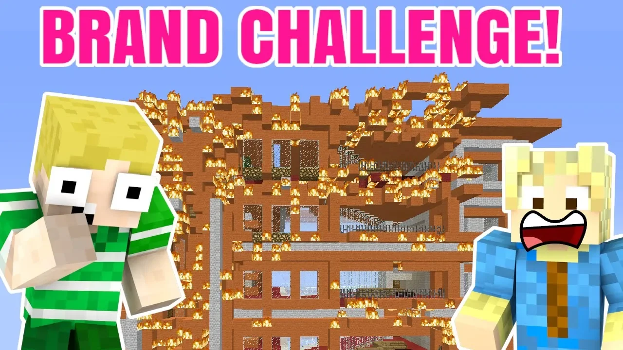 HOTEL BRÆNDER CHALLENGE!! - Dansk Minecraft