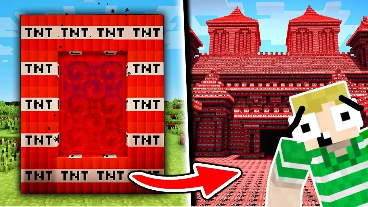 PORTALEN TIL TNT VERDEN!! - Dansk Minecraft