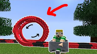 LOOP I ROLLER COASTER!! - Dansk Minecraft