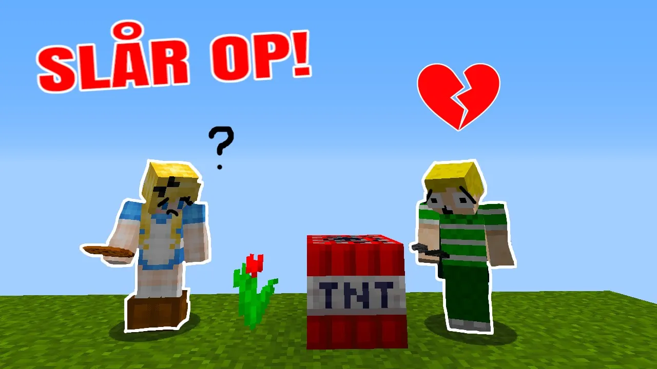 VI SLÅR OP!! // Dansk Minecraft