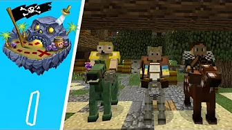 Dansk Minecraft - Døds Øen #1: PIRATER ANGRIBER!!