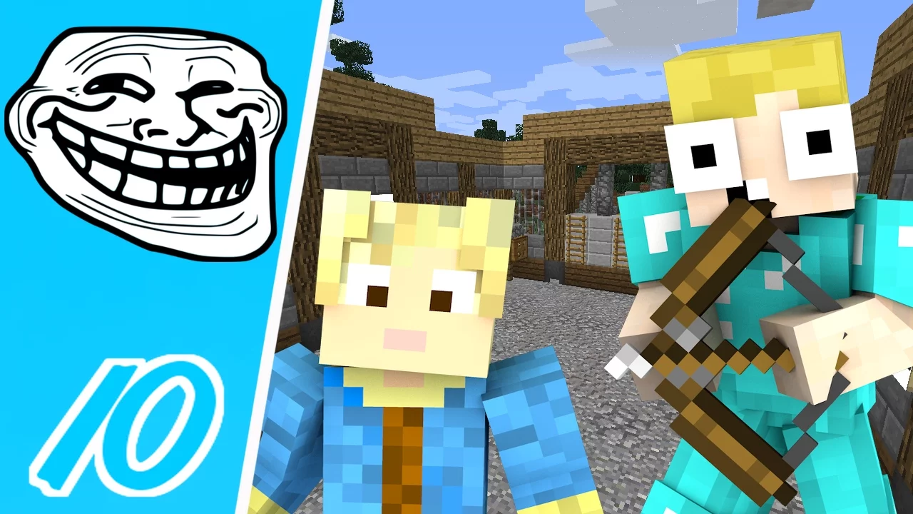 Dansk Minecraft - Trolling #10: HOPPEDE PÅ DEN!!