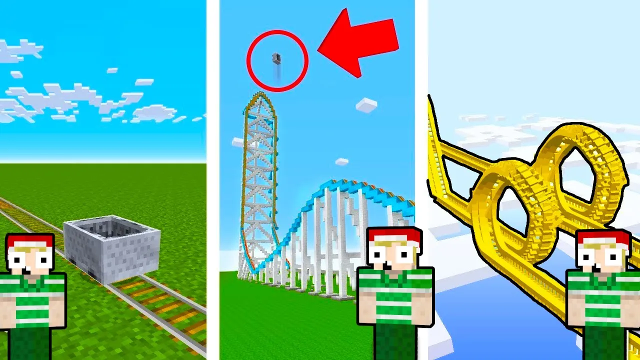 Den FARLIGSTE Roller Coaster I Minecraft!