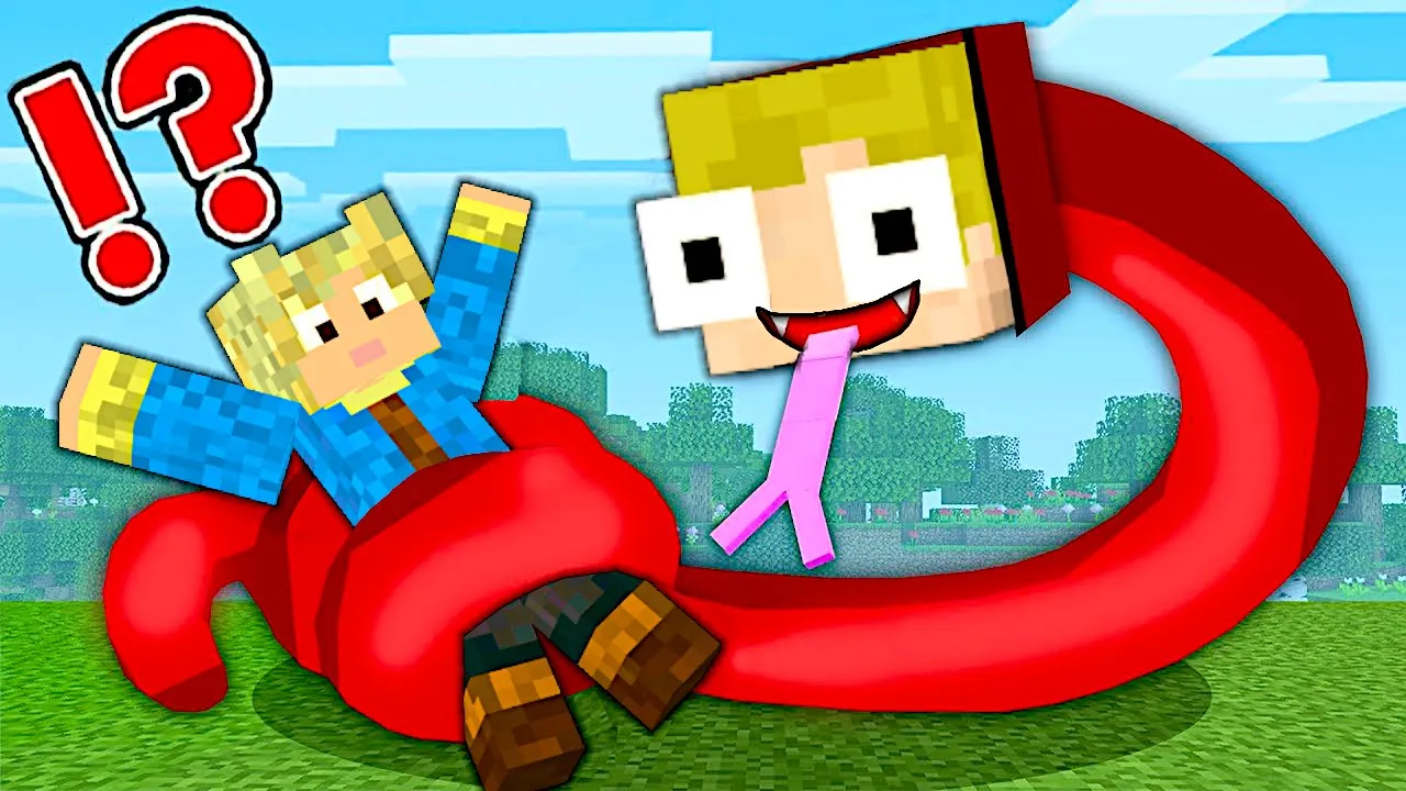 Vi Lever Et Helt Liv Som SLANGE i Minecraft!