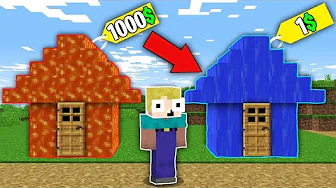 LAVAHUS vs VANDHUS!! // Dansk Minecraft