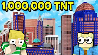 EN TNT BY (1.000.000 TNT)!! - Dansk Minecraft