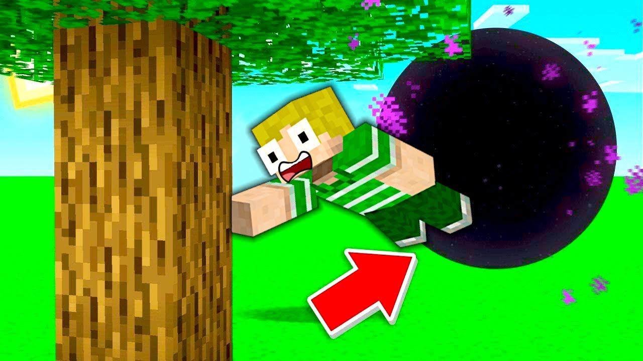 Kan Jeg Overleve Et SORT HUL I Minecraft?!