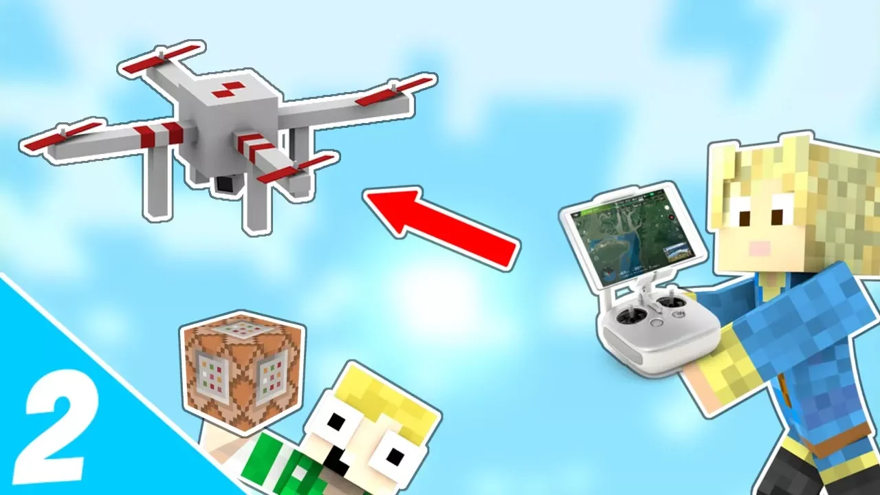 EN DRONE I MINECRAFT!! - Dansk