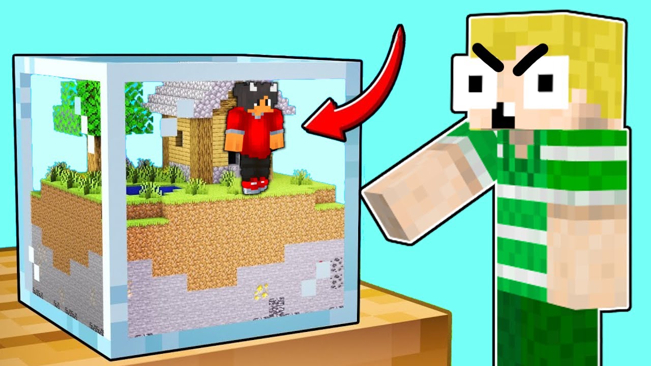 Vi Fanger SHADYS i En MINI VERDEN i Minecraft!!