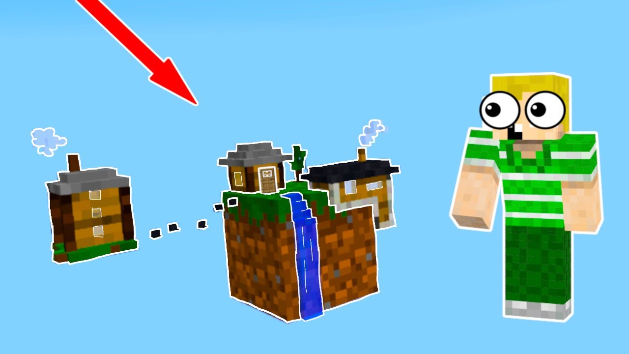 BYGGER PÅ 1 BLOCK!! - Dansk Minecraft