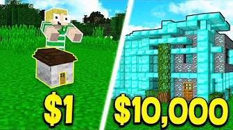 $1 vs $10.000 HUS!! - Dansk Minecraft