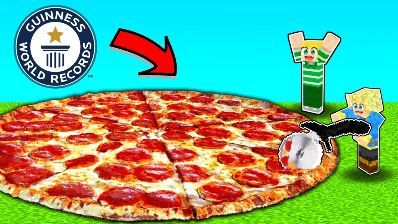 Vi Bygger VERDENS Største PIZZA i Minecraft?!