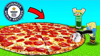 Vi Bygger VERDENS Største PIZZA i Minecraft?!