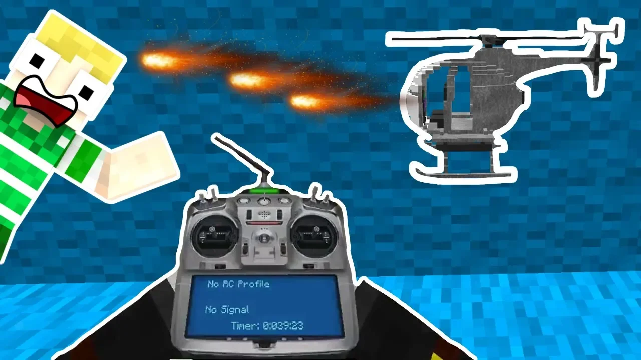 Fjernstyret Helikopter i Minecraft!! - Dansk