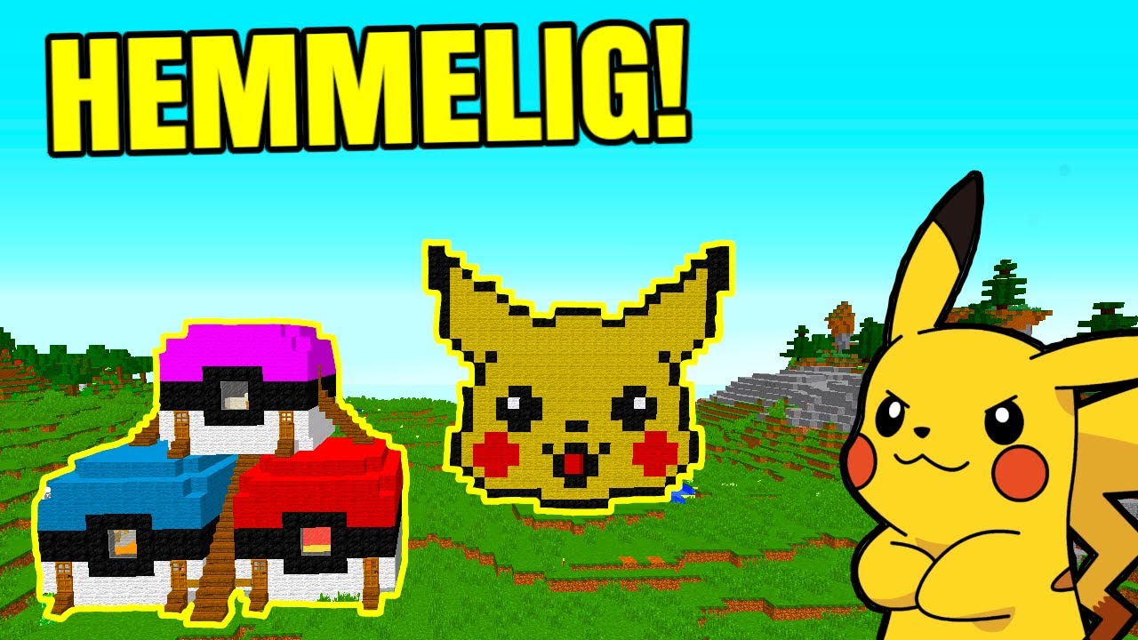 😲PIKACHU'S HEMMELIGE BASE!!😲 - Dansk Minecraft