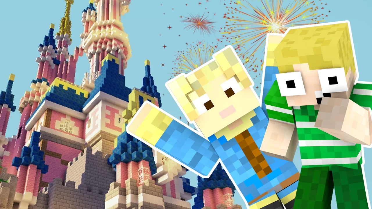 DISNEYLAND I MINECRAFT!!