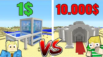 $1 vs $10,000 HOTEL!! - Dansk Minecraft