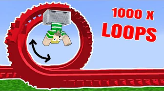 1000 LOOPS I ROLLER COASTER!! - Dansk Minecraft