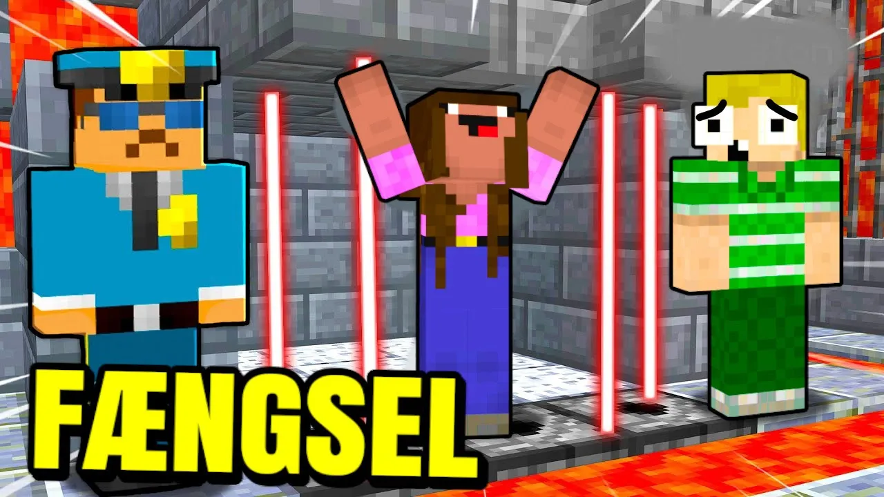Dorte Kom I FÆNGSEL I Minecraft!!