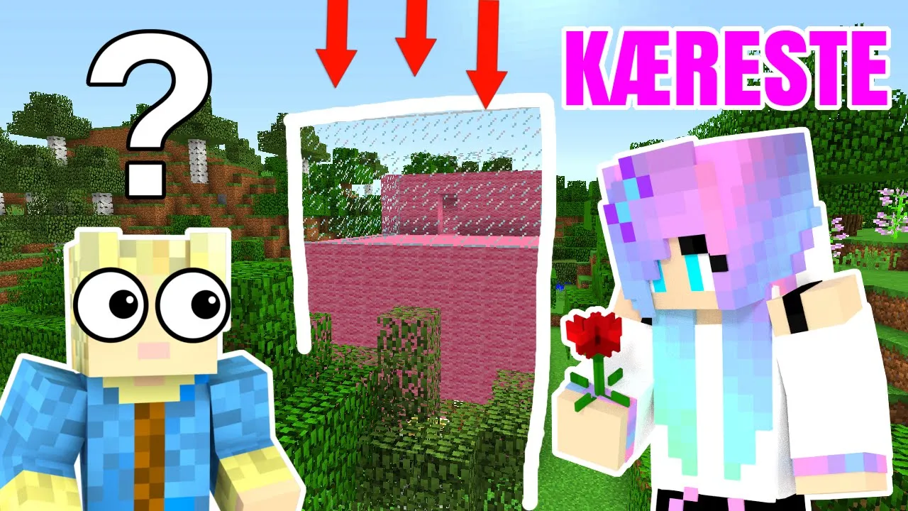 MIN KÆRESTES HEMMELIGE BASE! - Dansk Minecraft