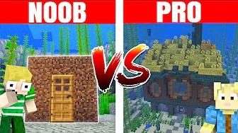 NOOB vs PRO :: UNDERVANDS BASE!! - Dansk Minecraft