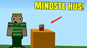 😲Verdens Mindste Hus I Minecraft!😲