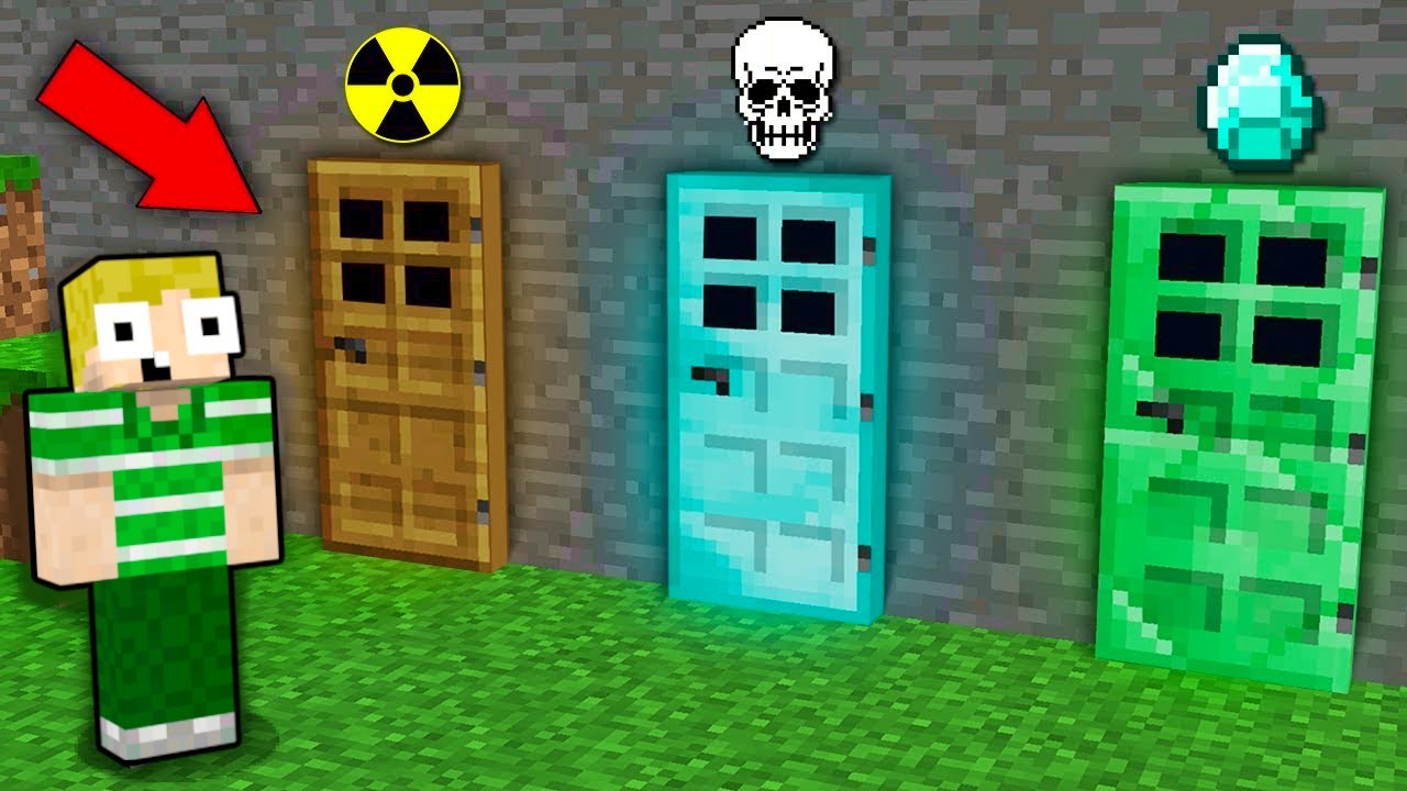 Hvilken Dør Vælger Han I Minecraft?!