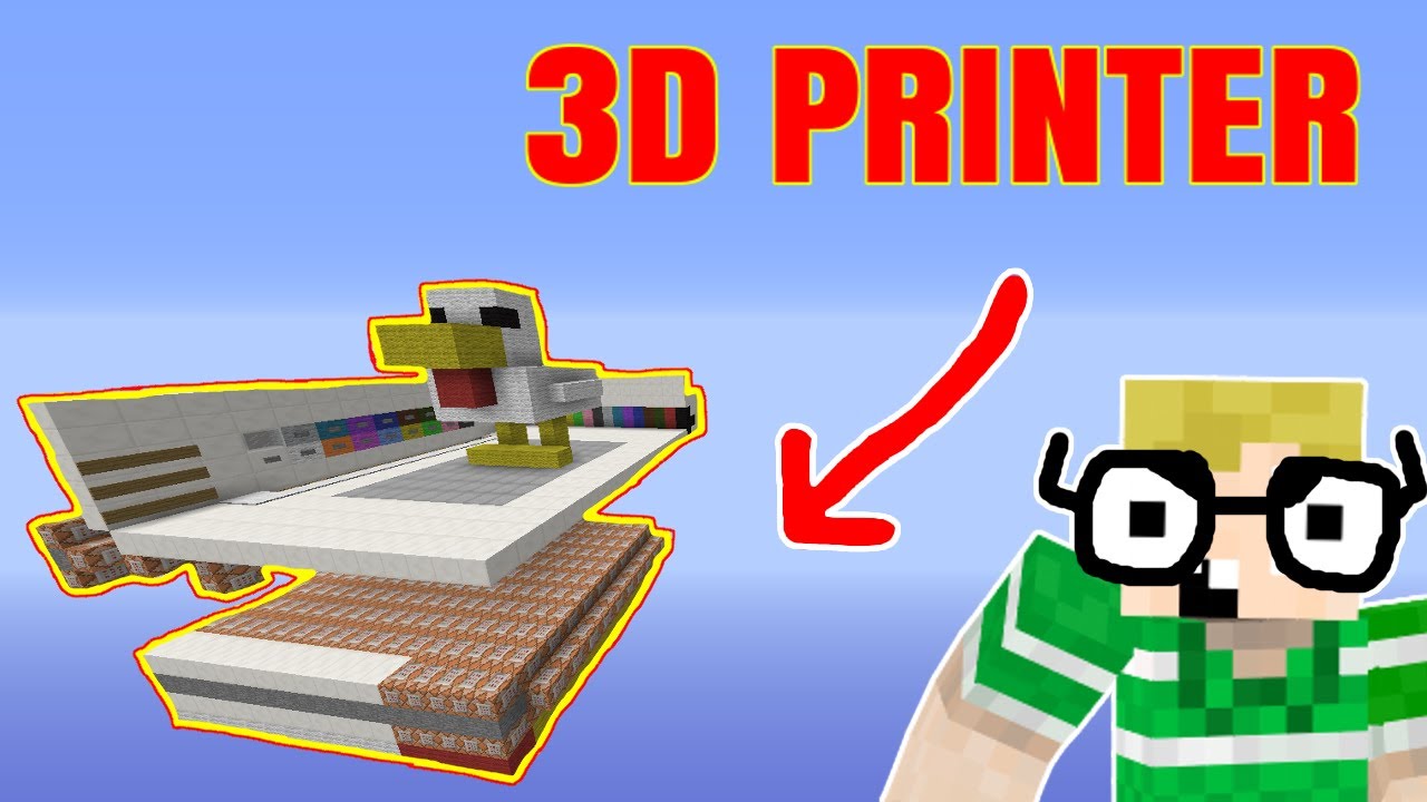 3D PRINTER I MINECRAFT!! - Dansk Minecraft