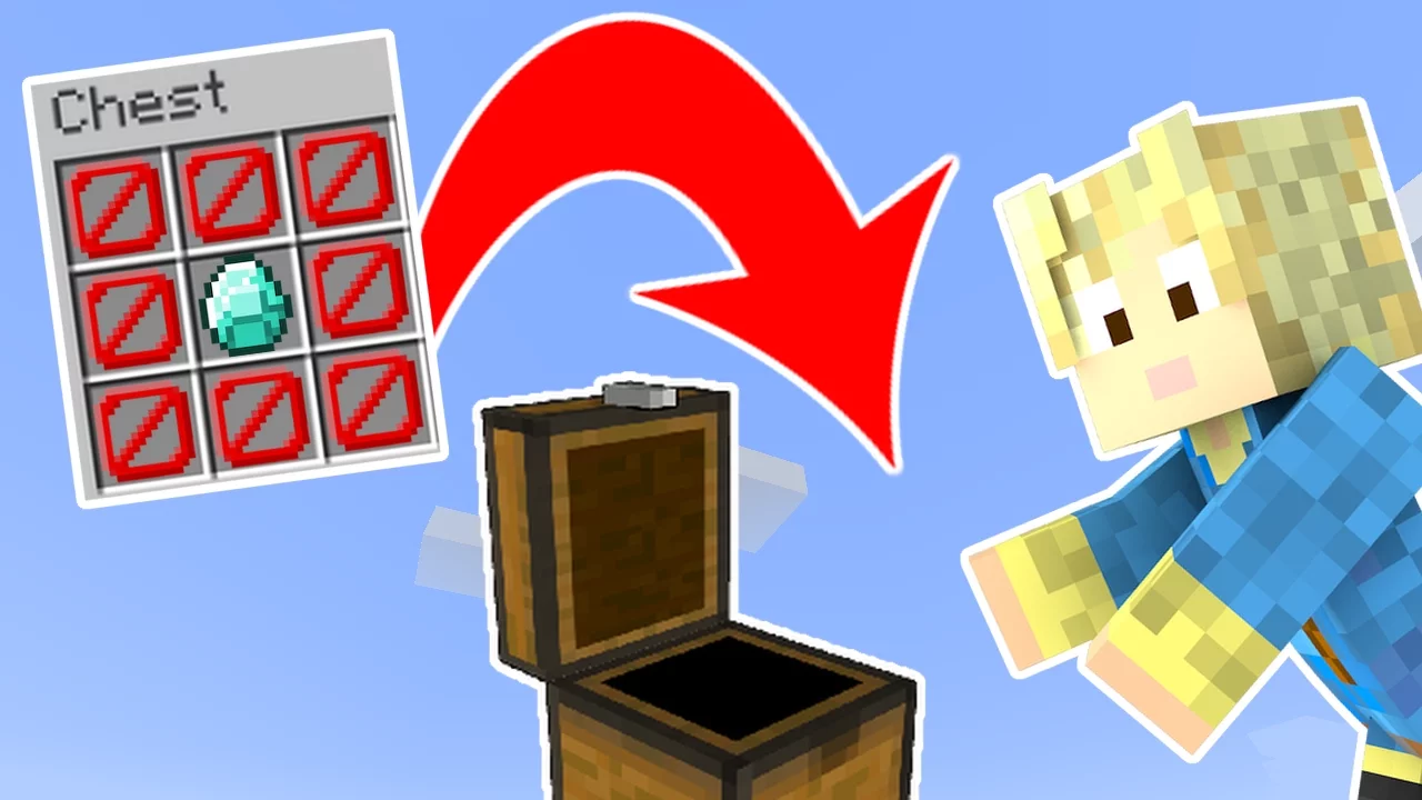 Dansk Minecraft - 1 KISTE 1 TING CHALLENGE!!