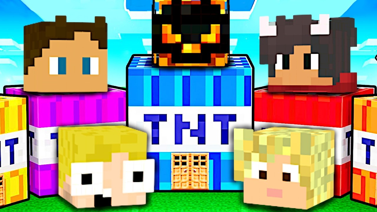 Kan Vi Overleve Youtubers TNT HUSE I Minecraft?!