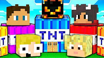 Kan Vi Overleve Youtubers TNT HUSE I Minecraft?!
