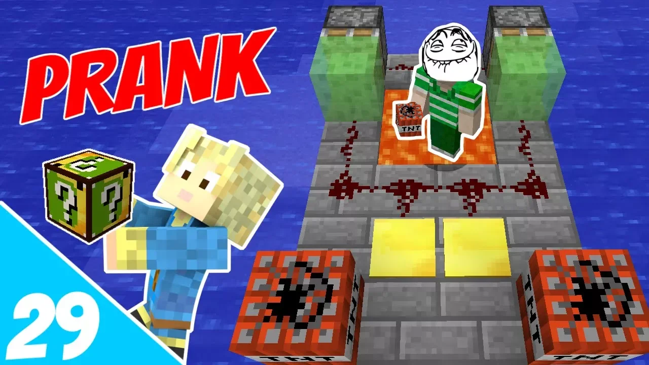 Dansk Minecraft - LuckyBlock Verden #29: EMILS VILDE FÆLDER!!