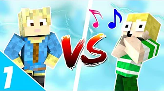 Dansk Minecraft - MIKKEL VS EMIL!! (Sjov Challenge)