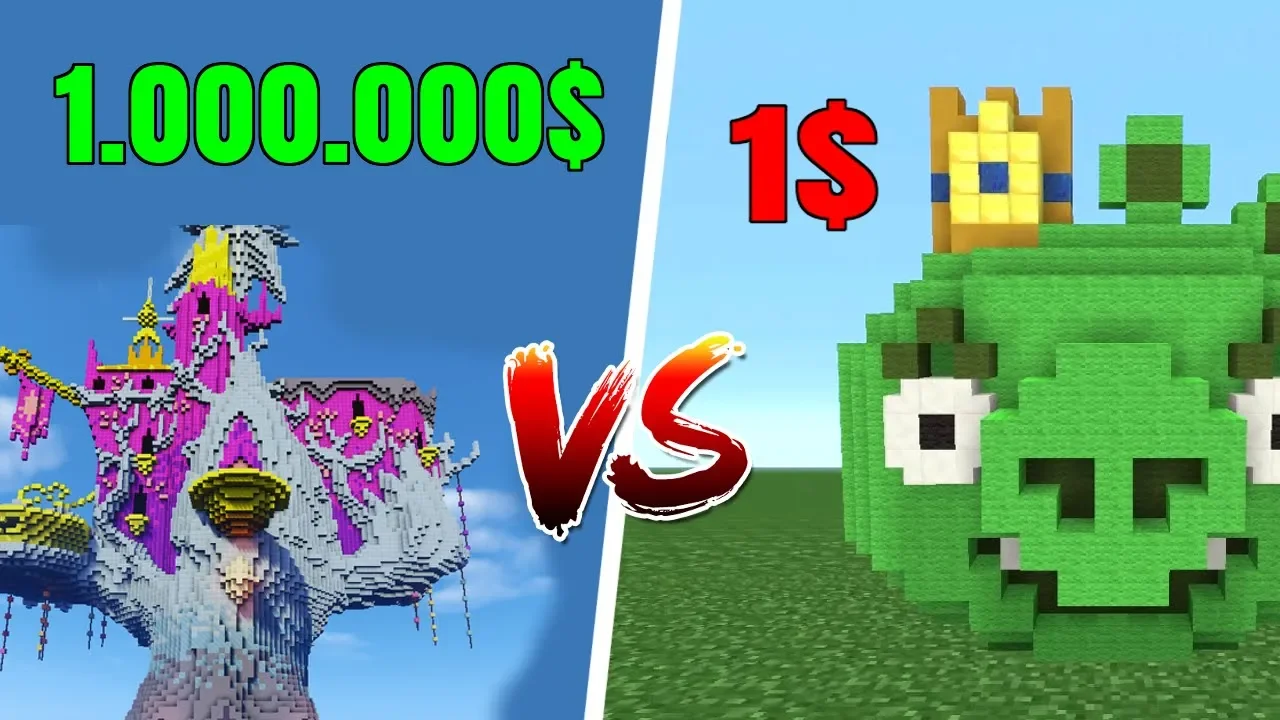 $1 SLOT vs $10,000 SLOT I MINECRAFT!! - Dansk