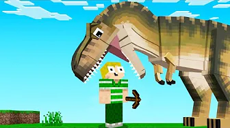 Jeg Bliver Spist Af DINOSAUR I Minecraft!!