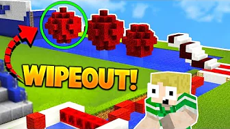 Dansk Minecraft - SJOVESTE WIPEOUT CHALLENGE!!