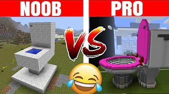 NOOB vs PRO :: KÆMPE TOILET!! - Dansk Minecraft
