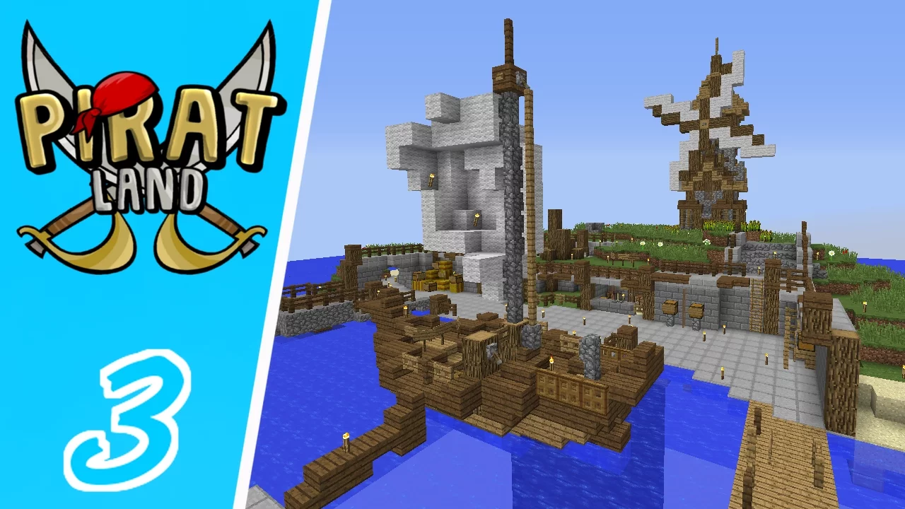 Dansk Minecraft - Piratland #03: VORES EGEN BUTIK!!