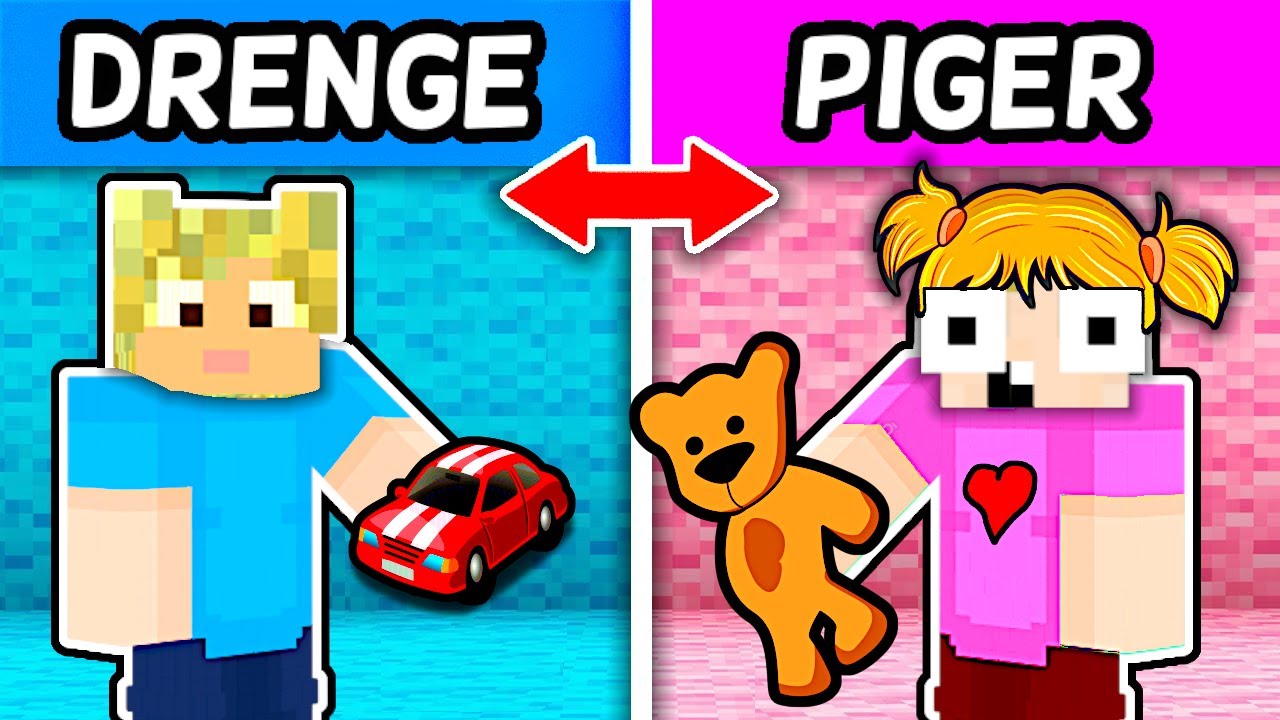 Drenge VS Piger I Minecraft!!