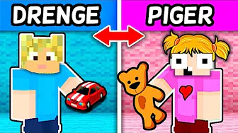 Drenge VS Piger I Minecraft!!