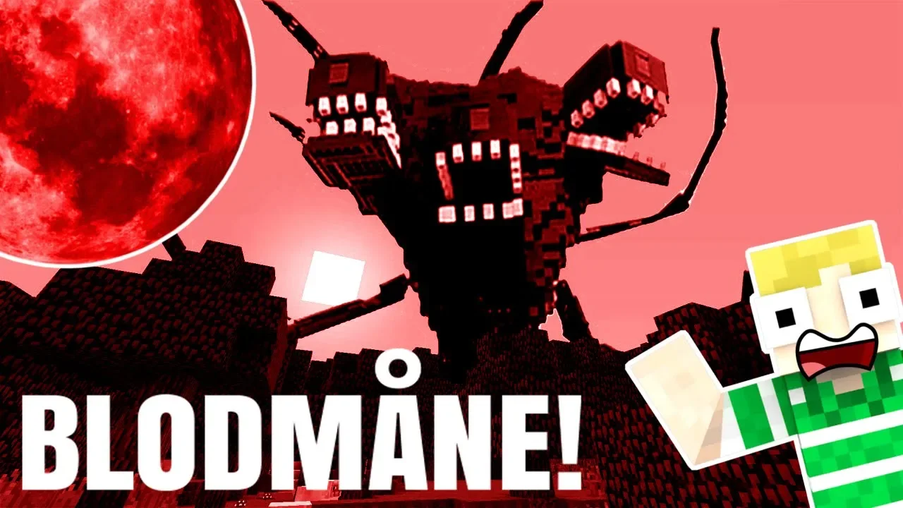 BLOD MÅNE I MINECRAFT!! - Dansk