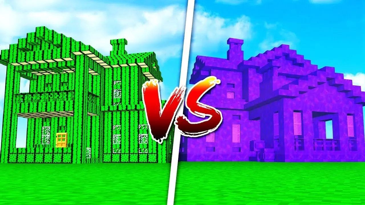 KAKTUS HUS vs PORTAL HUS // Dansk Minecraft