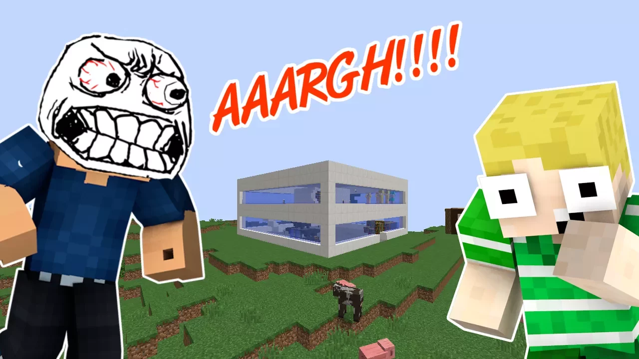 Dansk Minecraft - Trolling #22: HAN GIK AMOK!!